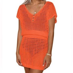 Women’s crochet swimsuit coverup